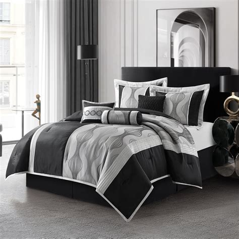 Black Silver Bedding Sets