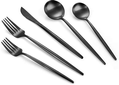 Black Silverware Set That Doesn't Fade