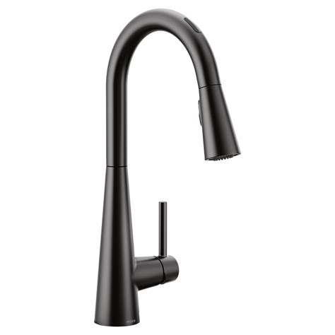 black single hole kitchen faucet