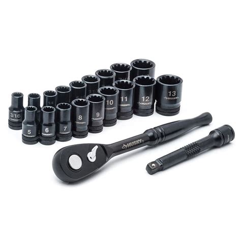 Black Socket Wrench Set