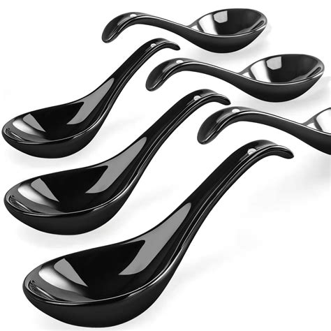 Black Soup Spoons