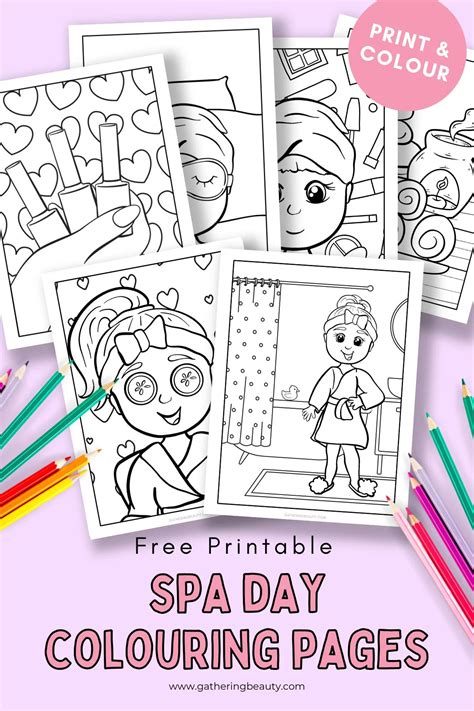 Black Spa Day Printables