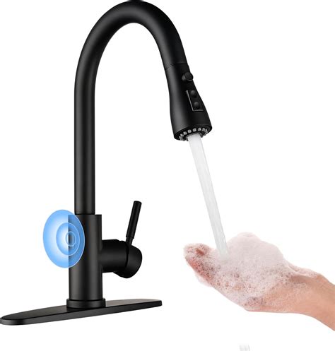 Black Stainless Touchless Kitchen Faucet