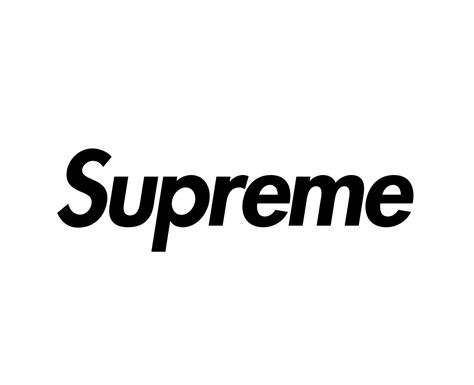 black supreme logo design