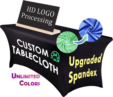 Black Table Covers With Logo