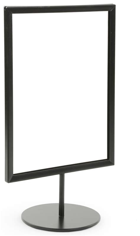 Black Tabletop Sign Stand