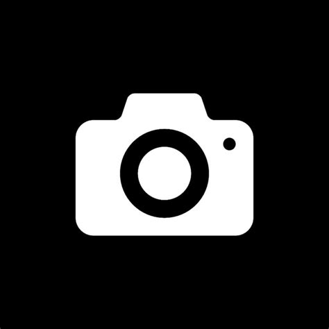 Black Theme App Icon Camera