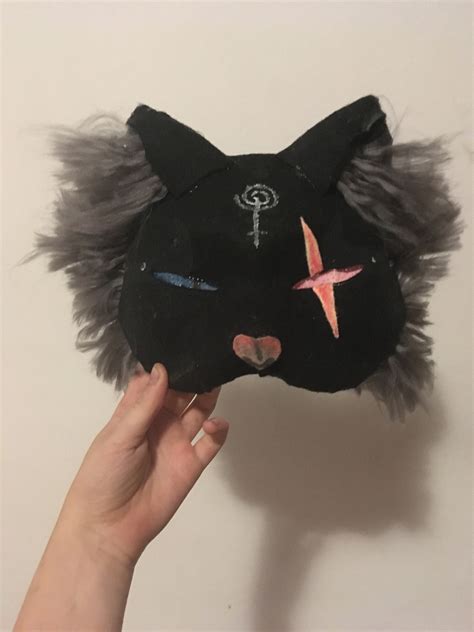 black therian cat mask