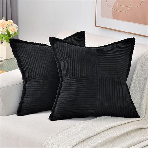 Black Throw Pillows 20X20