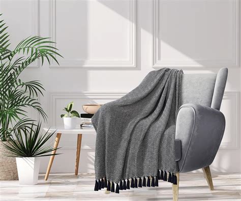 Black Throws For Armchairs