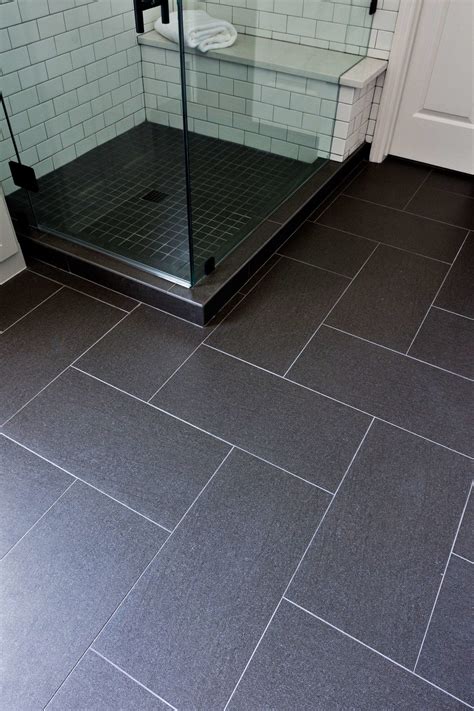 Black Tile For Bathroom Floor