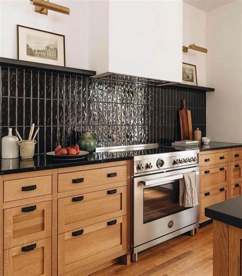 Black Tile In Kitchen