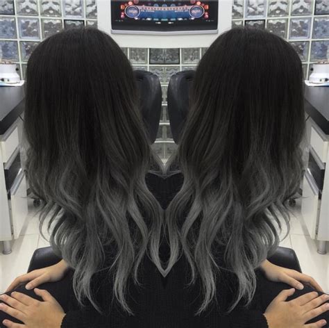 Ombre Black And Gray Hair Color Hair Trends 2020 Hairstyles And