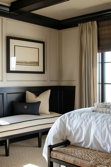 Black Trim In Bedroom