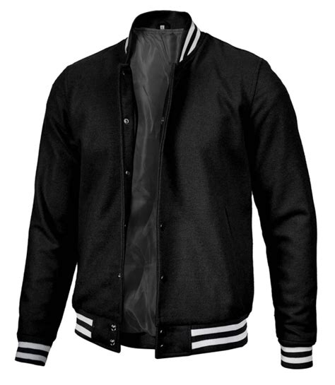 Black Varsity Jacket Cotton