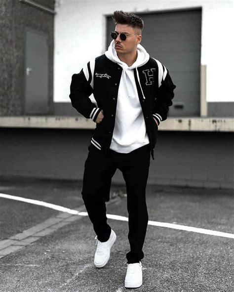 Black Varsity Jacket Outfit