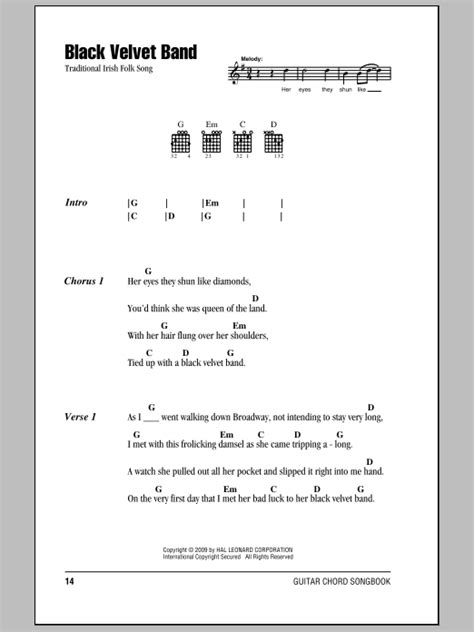 Black Velvet Band Ver3 by The Dubliners song lyrics and chords