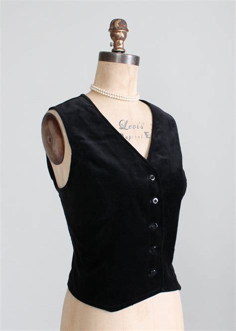 black velvet vest top