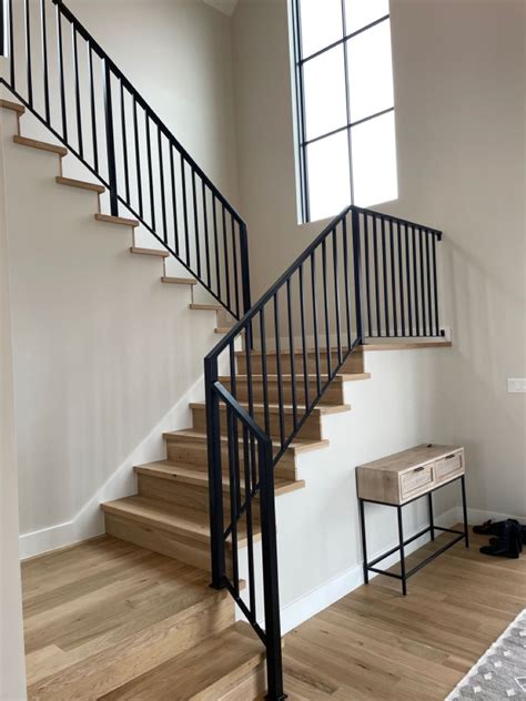 Black Vertical Stair Railing