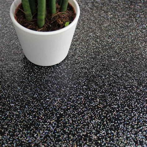 black vinyl floor tiles sparkle