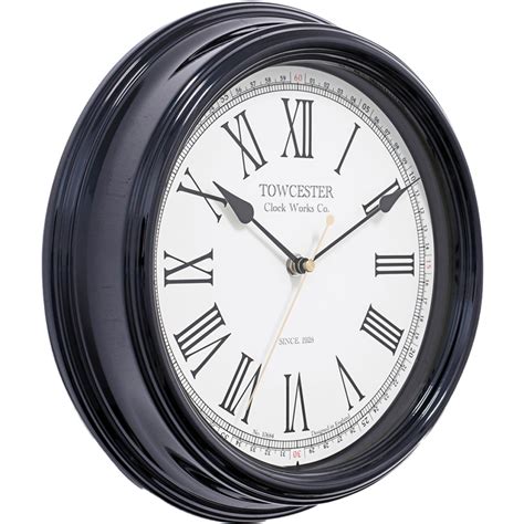 Black Wall Clock Homebase