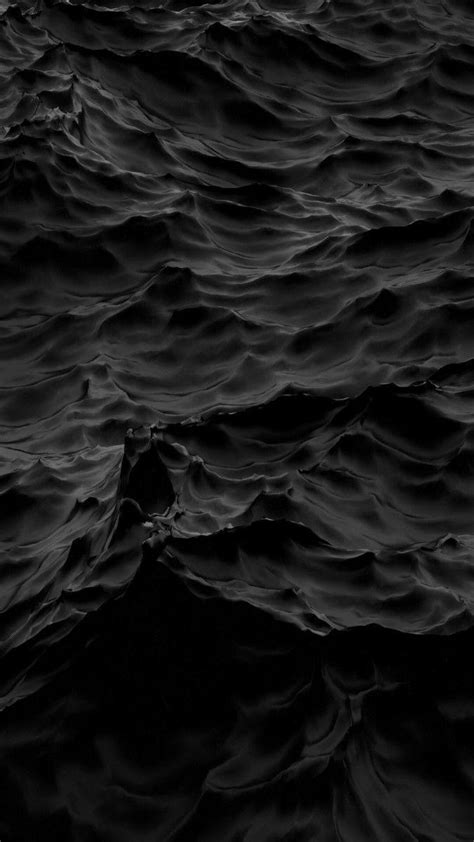 Black Wallpaper Waves
