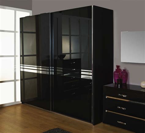 black wardrobes with sliding doors