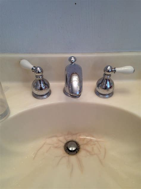 black water in bathroom sink