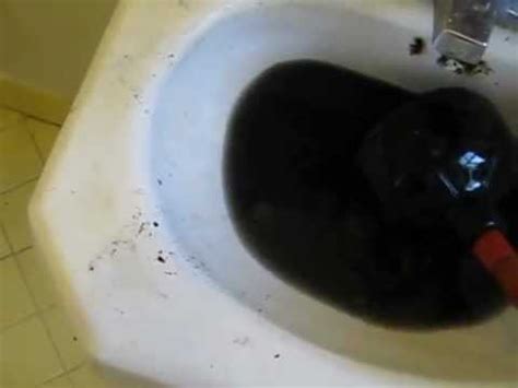 black water in bathroom sink