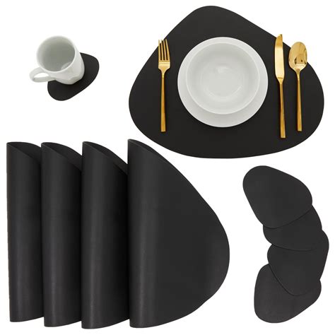 Black Wedge Placemats