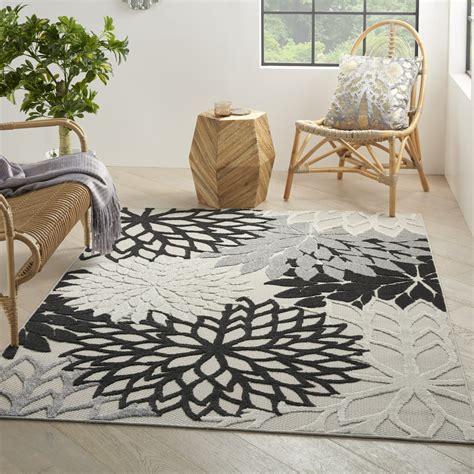 black white area rugs contemporary