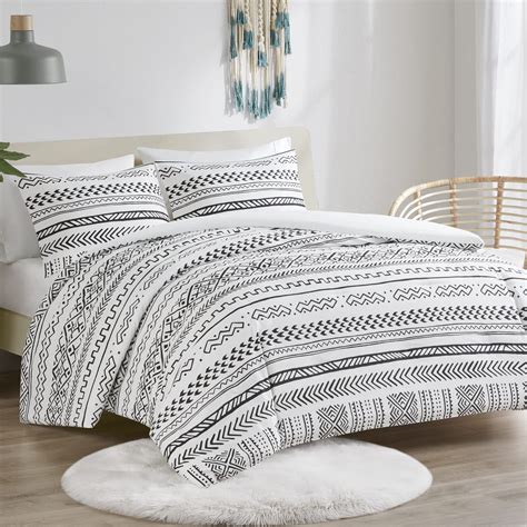 Black White Aztec Bedding