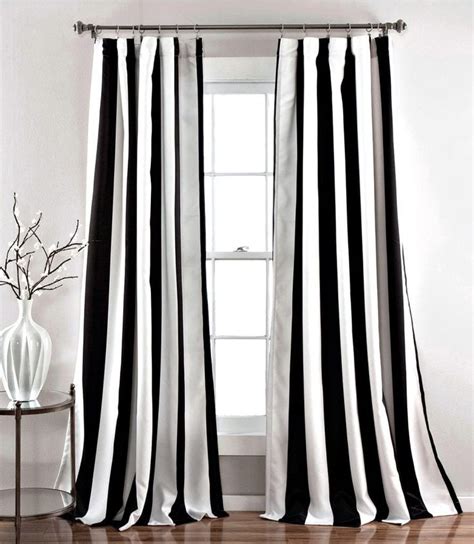 black white bedroom curtains