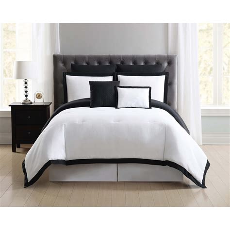 Black White Comforter Sets Full
