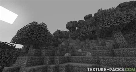 Black White Texture Pack Minecraft