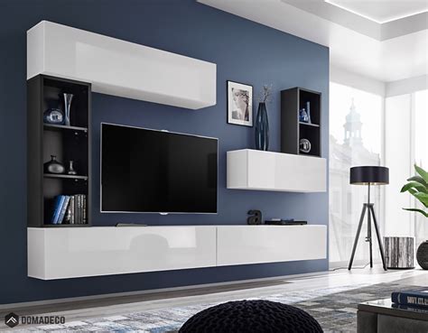 Black White Tv Unit