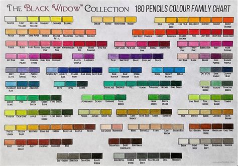 Black Widow Color Chart