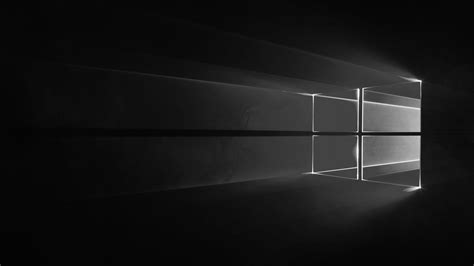 Black Windows Background