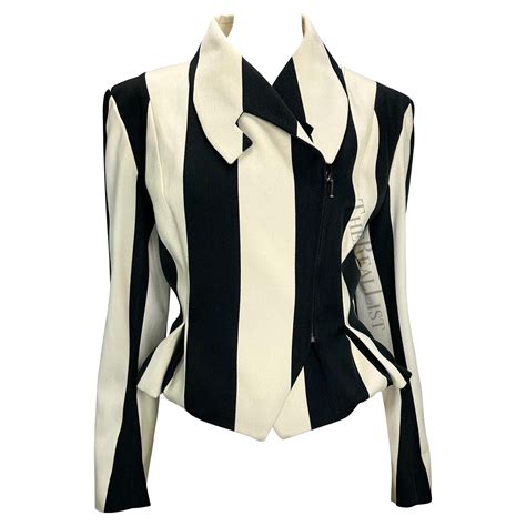 Black With White Striped Jacket