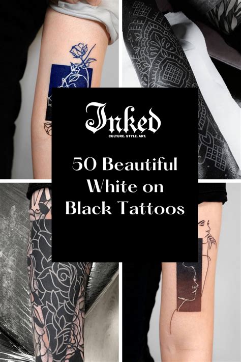 Black With White Tattoos