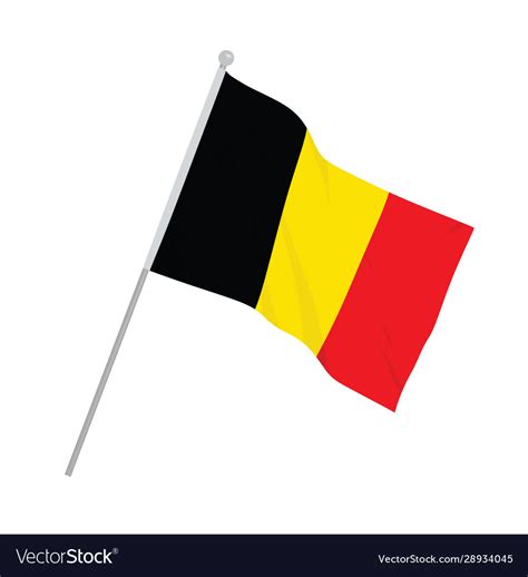 black yellow white flag of belgium