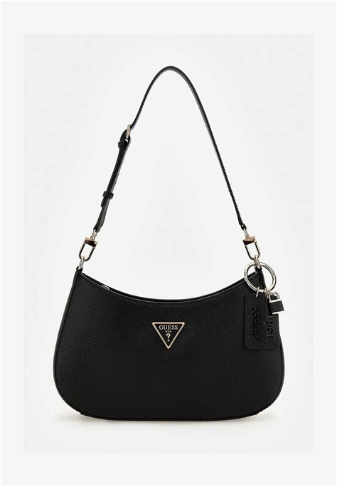 Black Zip Shoulder Bag
