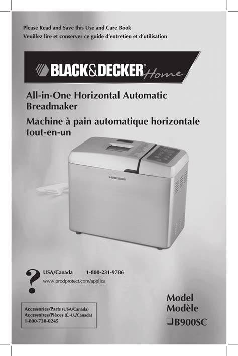 Black & Decker Bread Maker B2200 User Guide