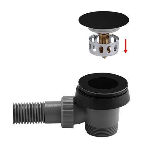 Westbrass 11/2 in. Schedule 40 PVC TipToe Drain Bath Waste and Overflow with 2Hole Faceplate