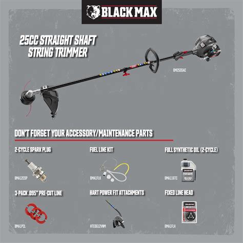Blackmax 2Cycle 18" Straight Shaft Attachment Capable String Trimmer