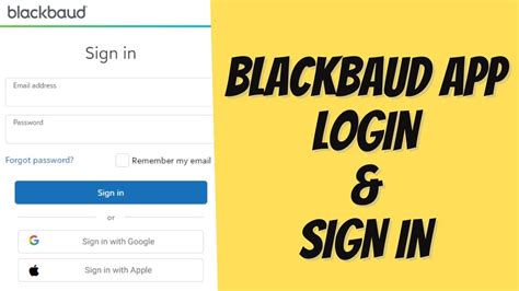 blackbaud school log in