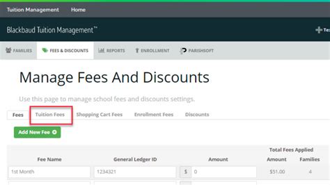 blackbaud tuition management credit card fee
