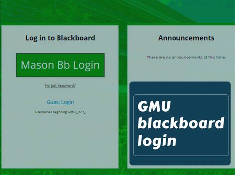 GMU Blackboard Mason University Blackboard Login