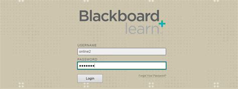 blackboard learning student login
