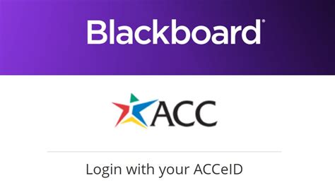 blackboard login acc